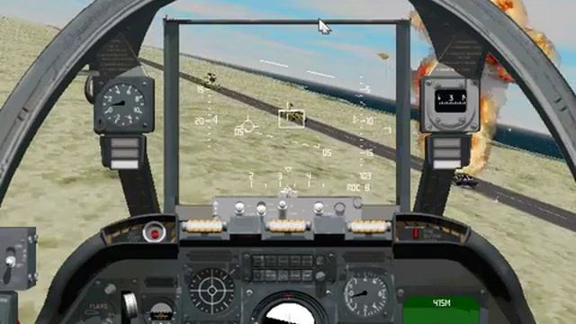 Sierra's Silent Thunder: A-10 Tank Killer II - Gameplay - Gulf - Mission 2: Retaking Khaji смотреть онлайн