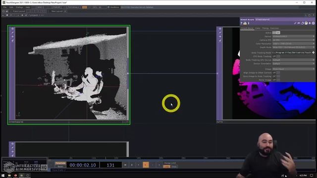 Kinect Azure Point Cloud in TouchDesigner Tutorial смотреть онлайн