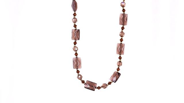 EMANUEL UNGARO, COLLAR CON PIEDRA NATURAL SMOKY QUARTZ Y CRISTALES FACETADOS смотреть онлайн