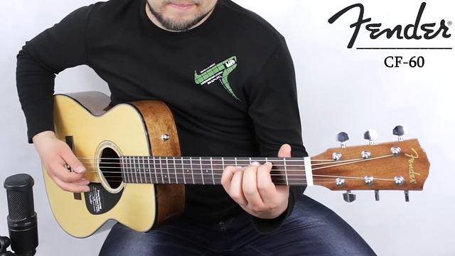 Fender CF-60 acoustic guitar :: Demo, Soundcheck смотреть онлайн