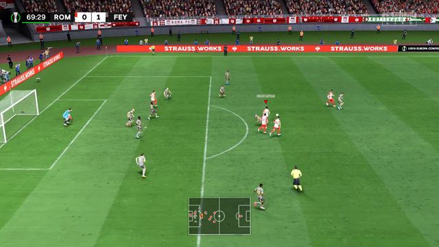 FIFA22 Рома - Фейеноорд 25.05.2022 Финал Лиги Конференций УЕФА. /PS5