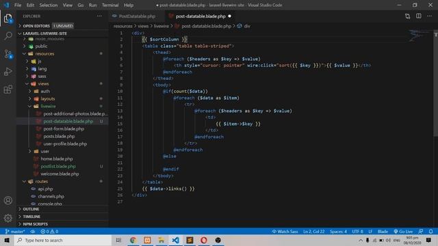 Laravel Livewire Tutorial: Datatable Made Easy! (part 10) смотреть онлайн