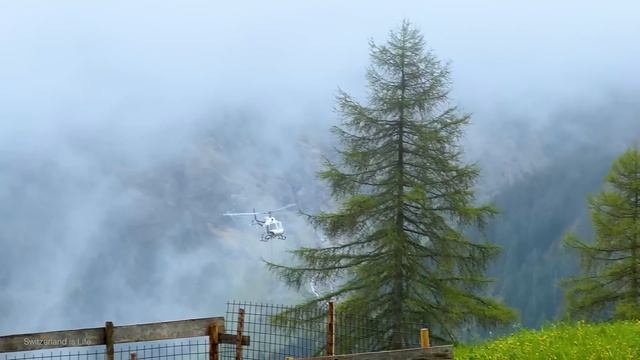 Beautiful Rain Walking Tour In Gimmelwald ?? A Swiss Village