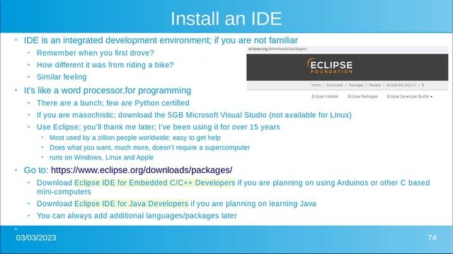 DPB's Object Oriented Programming using Python (class 6) -- Setting up the computer for Python смотреть онлайн