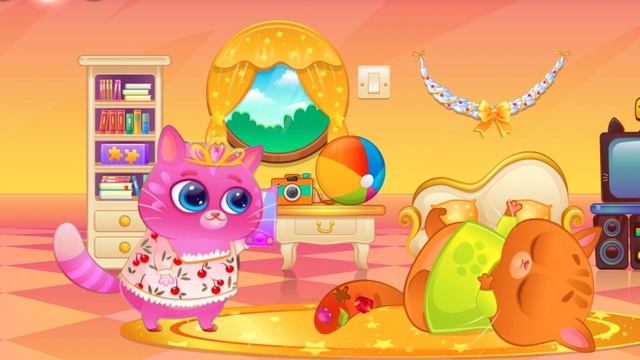 Bubbu My Virtual Pet in Hospital | Nastya treats the cat Bubbu tail смотреть онлайн