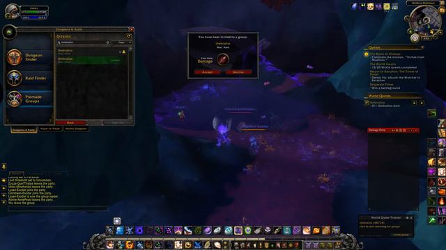 Umbraliss Argus Mac'Aree World Quest World of Warcraft смотреть онлайн