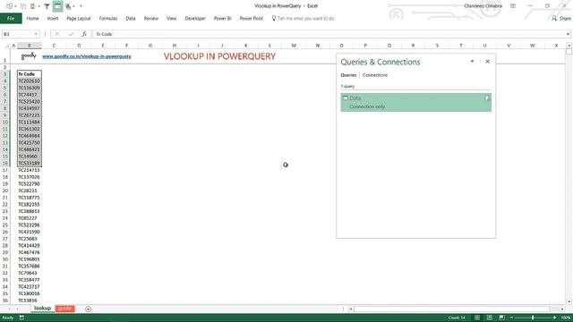 Vlookup in PowerQuery смотреть онлайн