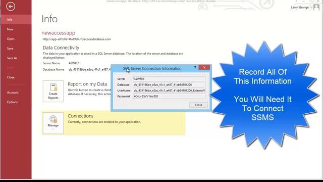 Connect Access 2013 and SharePoint 2013 to SQL Server 2012 смотреть онлайн