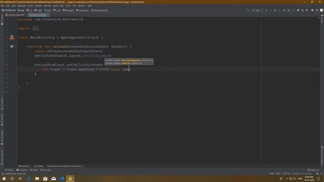 Android Toast Tutorial With Example | Kotlin | FineStack | смотреть онлайн