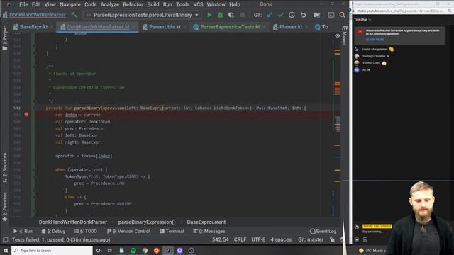 Creating A Programming Language W/ #Kotlin: Recursive Descent Parser W/ TDD Part 5 ALMOST DONE смотреть онлайн