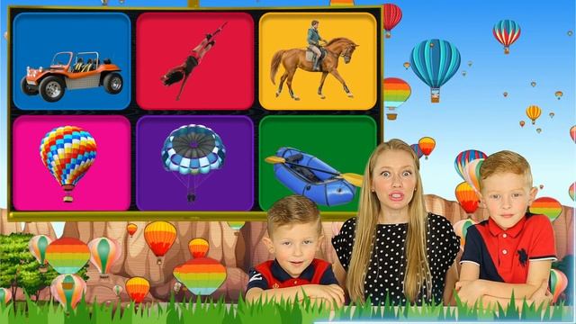 ЧТО ЭТО ЗА ТРАНСПОРТ? | Учим названия транспорта, развлечения на свежем воздухе для детей на англ.я смотреть онлайн