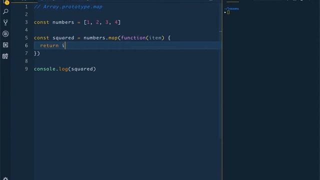 How to square numbers in an array using map смотреть онлайн
