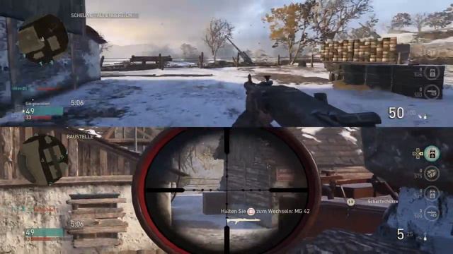Call of Duty WWII Team Deathmatch Splitscreen #438 смотреть онлайн