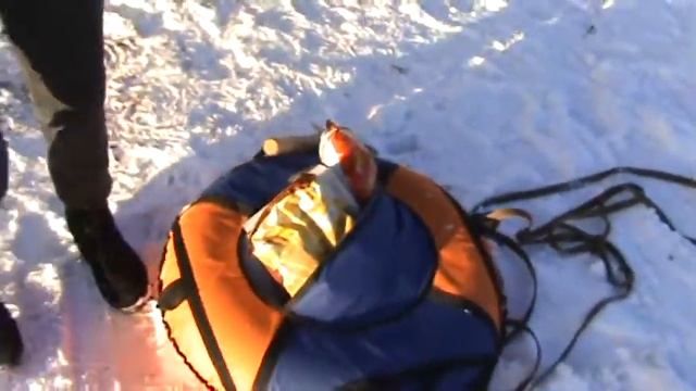 зимняя рыбалка на карьерах около Оки в районе Серпухова часть 2 смотреть онлайн