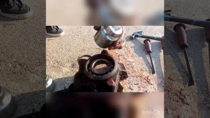 Замена ступичного подшипника без пресса и съёмника Ситроен Берлинго