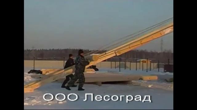 Дом из оцилиндрованного бревна