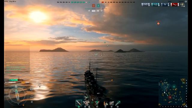 World of Warship. Эсминец Minekaze. Просто, лучший смотреть онлайн