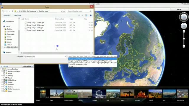 Loading GPX Files Into Google Earth смотреть онлайн