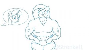 Fluttershy Muscle Growth Animation: For Science...