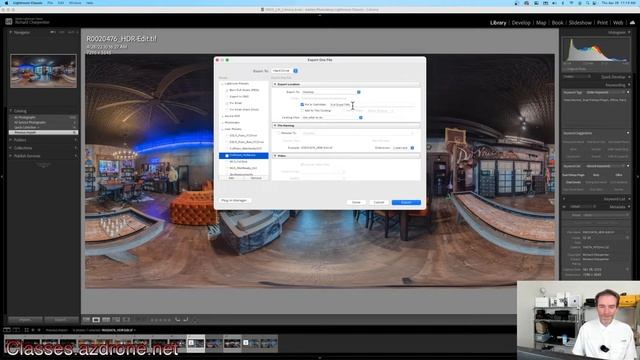 Ricoh Theta Z1 Dual Fisheye HDR DNG Edit - Adobe Lightroom 2022 Tutorial смотреть онлайн