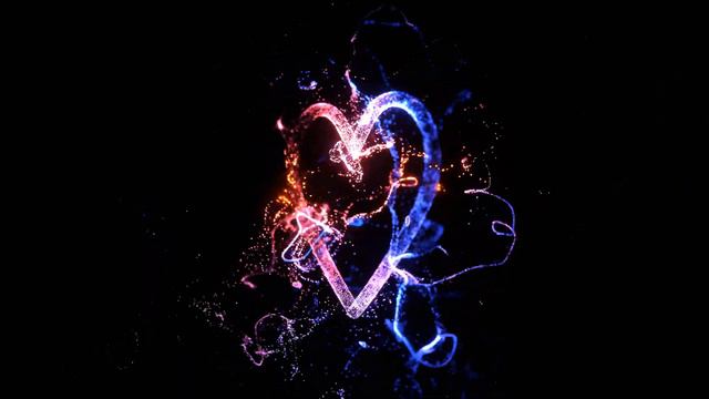 Magic Glowing Neon Lights Heart 4K 60fps VJloop Abstract Animation Background | Сердце Свет Заставк