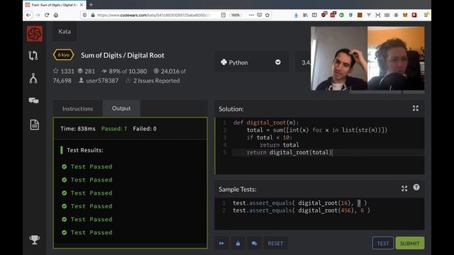 Livestream: Solving Codewars Challenges in Python | with guest Daniel Lomelino смотреть онлайн