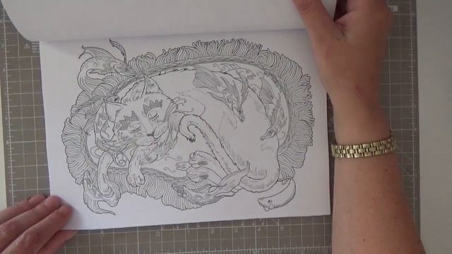 Colouring Heaven's FANTASY CATS SPECIAL flip through (Jeff Haynie) Adult colouring смотреть онлайн