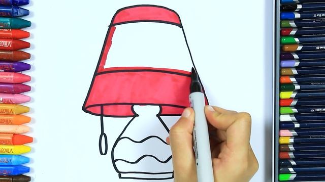 Как нарисовать абажур ? | Раскраски детей HD | Рисование и окраска | Рисование для детей смотреть онлайн