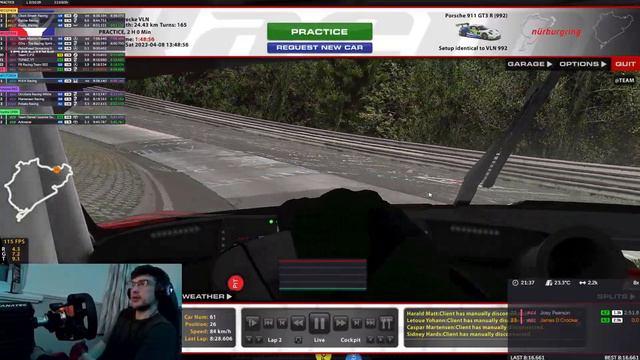 iRacing Nürburgring Endurance Practice #iracing #live смотреть онлайн