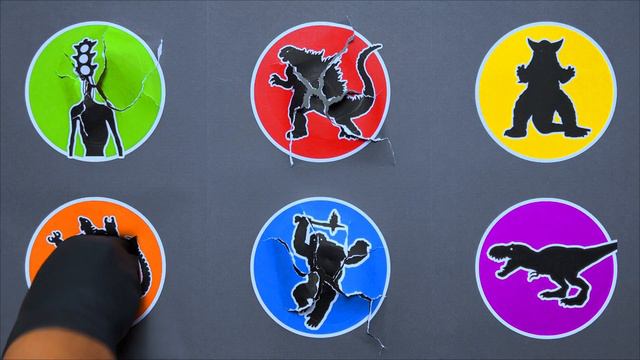 Monsters: Godzilla, King Kong, Traffic Light Head, Mechagodzilla, Gomora, V Rex смотреть онлайн