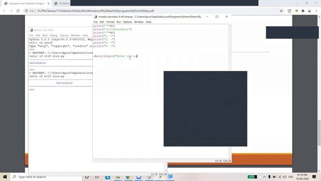 if elif else in Python - Informatics Practices - Class 11 смотреть онлайн