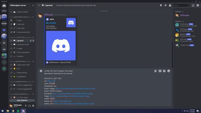 How To Send Discord Embeds Without A Bot