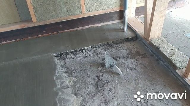 Домик. Стройка продолжается, делаем стяжку.