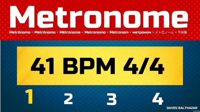 41 BPM METRONOME - METRÔNOMO 4/4 смотреть онлайн