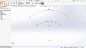 Образмеривание дуги в SolidWorks