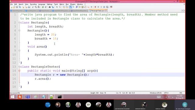 Java: Class and Objects, Member Methods & Overloaded Constructors смотреть онлайн