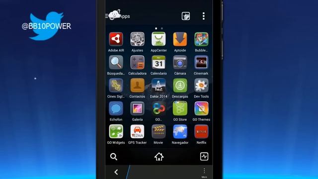 GO Launcher EX Android Theme for BlackBerry 10.2.1 смотреть онлайн