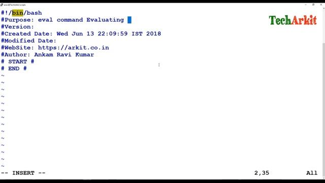 Eval Command - Evaluating Twice Shell Scripting - Tech Arkit смотреть онлайн