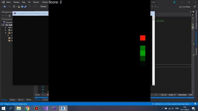 Snake in c++ and SFML 2.5.1 смотреть онлайн