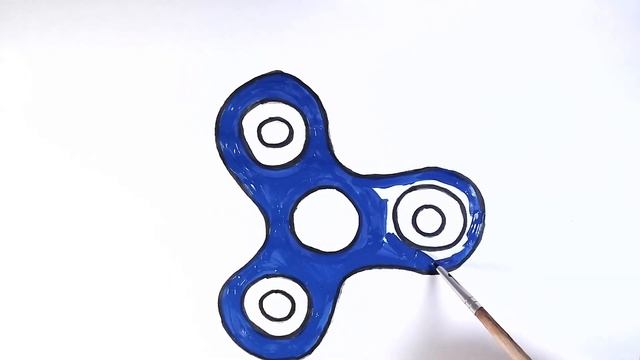 Как нарисовать СПИННЕР/Учим ЦВЕТА/Рисунок раскраска СПИННЕР/How to draw a SPINNER смотреть онлайн