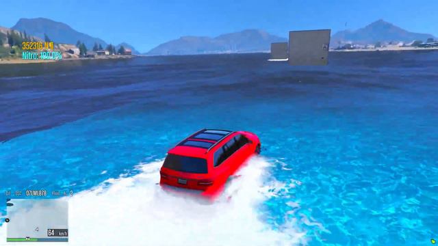 КАК ДАЛЕКО ПО ВОДЕ СМОЖЕТ ПРОЕХАТЬ ЛУНОХОД И НЕ УТОНУТЬ В ГТА 5 ОНЛАЙН ? ГТА 5 МОДЫ! смотреть онлайн