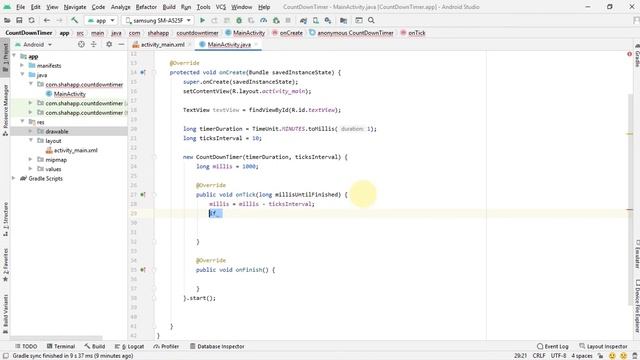 Count Down Timer in android - learn to create a count down timer in android смотреть онлайн