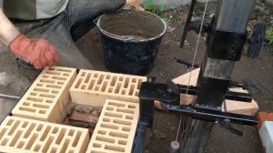 быстрая кладка столбов Часть2