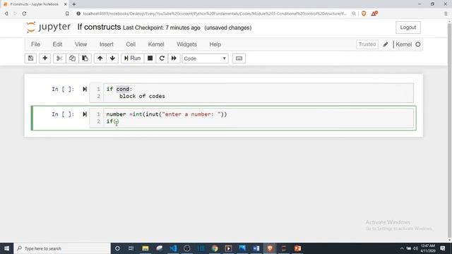 3.1 Python Fundamentals. If construct смотреть онлайн