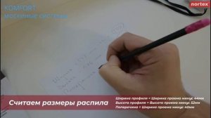 Комплект для самостоятельной сборки внутренней VSN вставной москитной сетки Nortex
