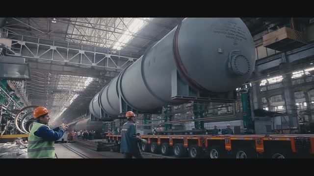 Dakotrans. Транспортировка Деаэратора с завода 'Красный котельщик'. STAFFVISION. 2017г смотреть онлайн