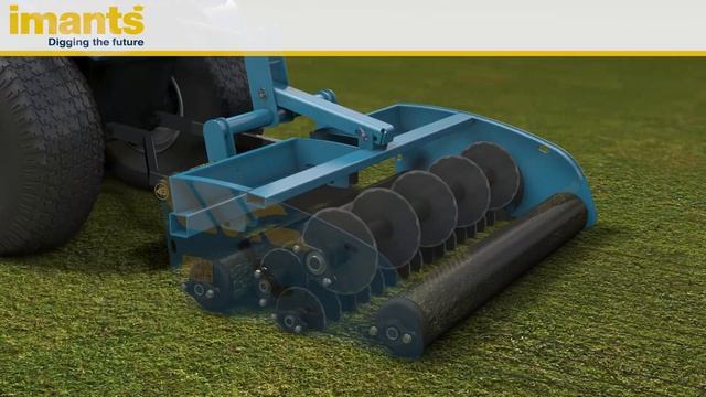 IMANTS Mini RotoKnife  Linear Disc-aerator / Mini Lineaire Schijfbeluchter / Linearer Rasen Lüfter