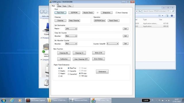 Reset Printer CANON G SERIES G1000, G2000, G3000, G4000 Support Code 5B00 (The Ink Absorber is FULL смотреть онлайн