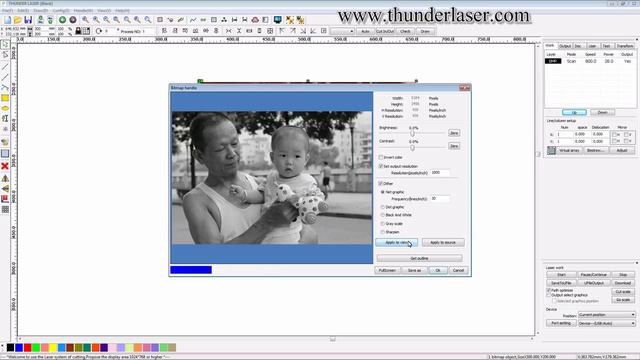 laser cutter software rdworks v8 tutorial 10 How to Engrave a Photo смотреть онлайн