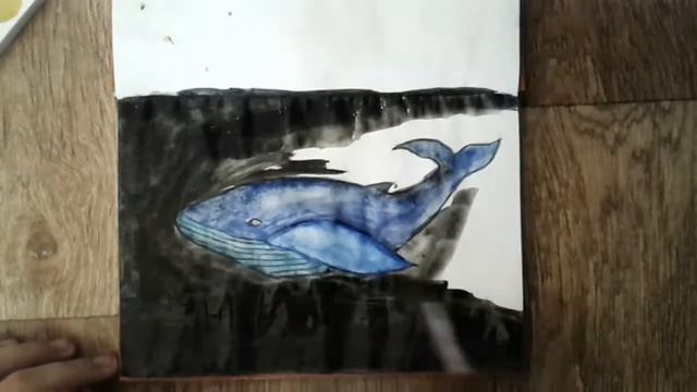 How to draw a Whale | Рисуем кита Speedpaint смотреть онлайн